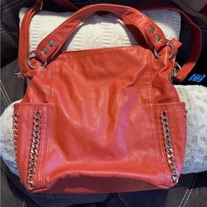 Stylish deep orange Women's Bag